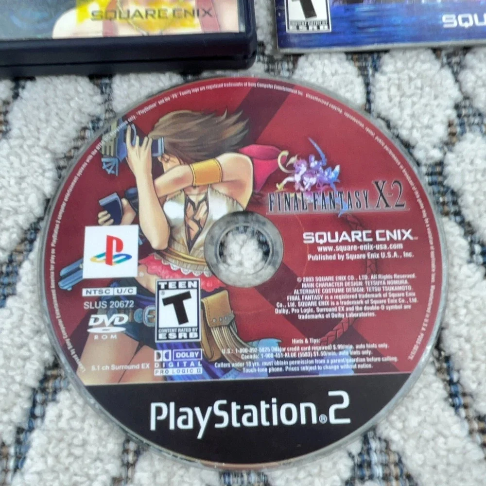 Final Fantasy X-2 PS2 (Sony PlayStation 2 - 2003) Complete w/ Manual Tested